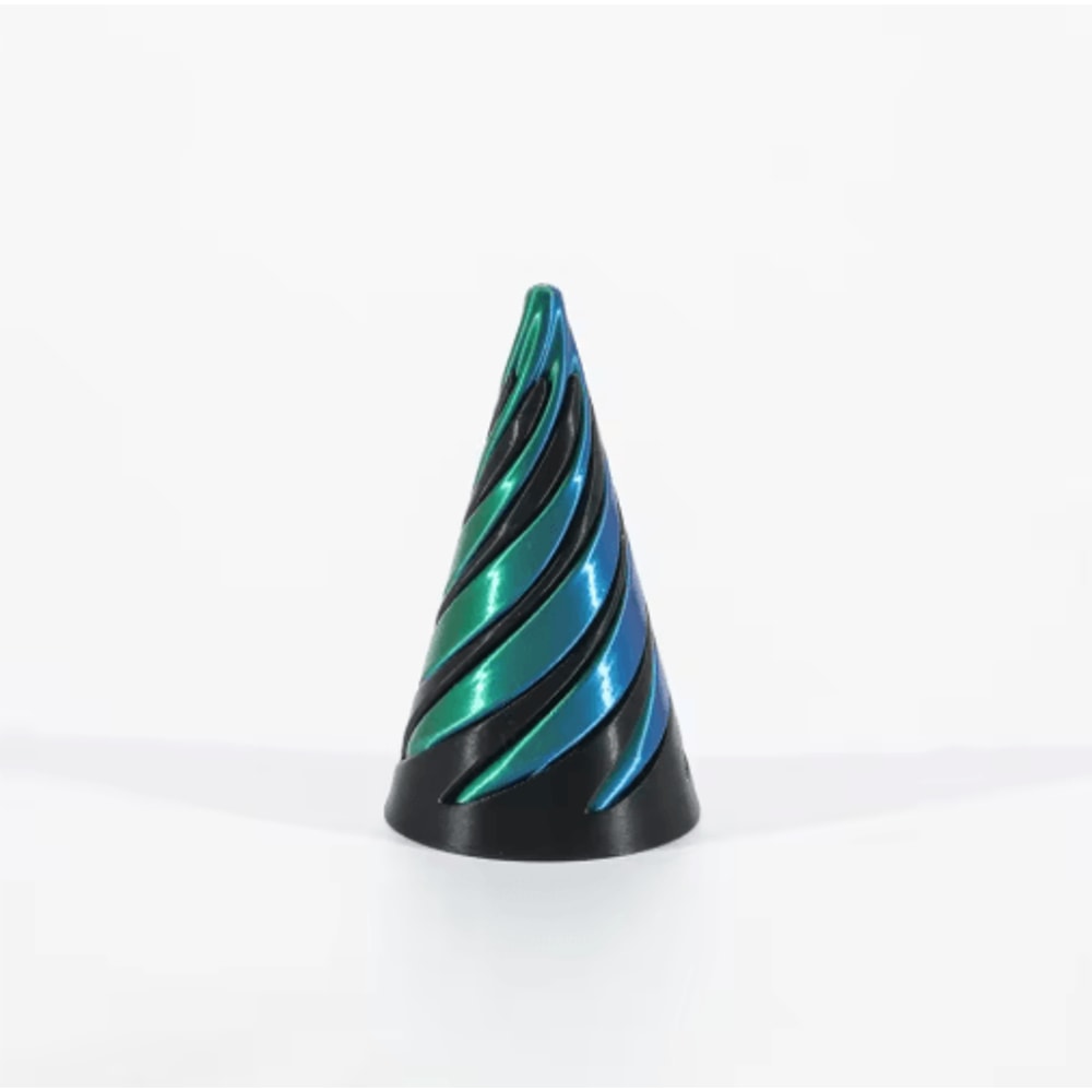 3D Printed Spiral Cone Toy Impossible Pyramid Passthrough Sculpture Pass Through Pyramid Toy Mini V 4