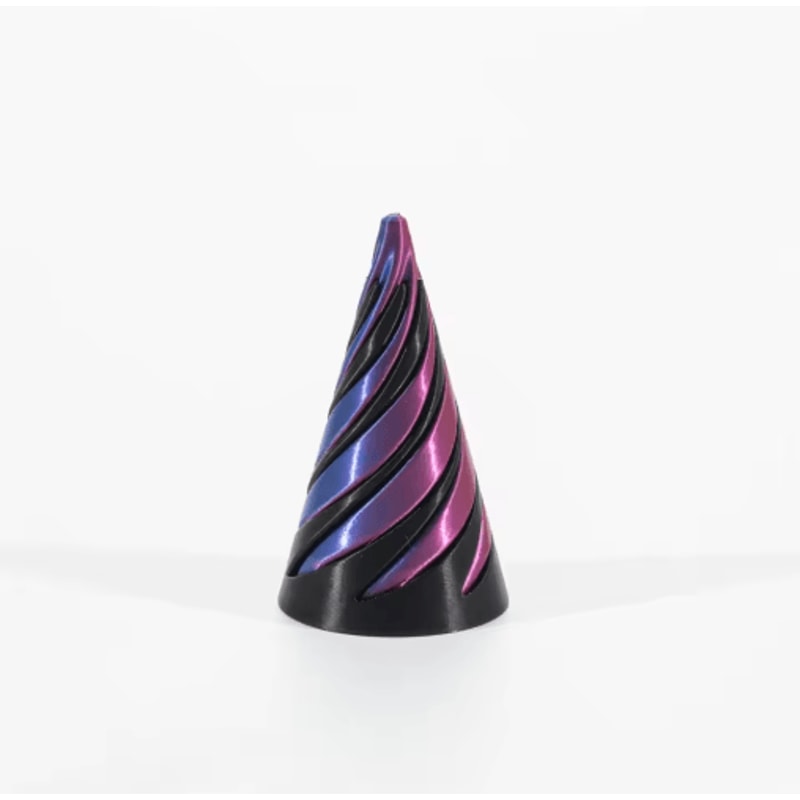 3D Printed Spiral Cone Toy Impossible Pyramid Passthrough Sculpture Pass Through Pyramid Toy Mini V 7