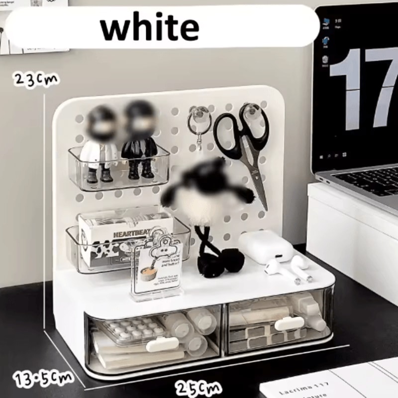 Desktop Perforated Board Storage Box Modular Desk Organizer And Pen Holder 1