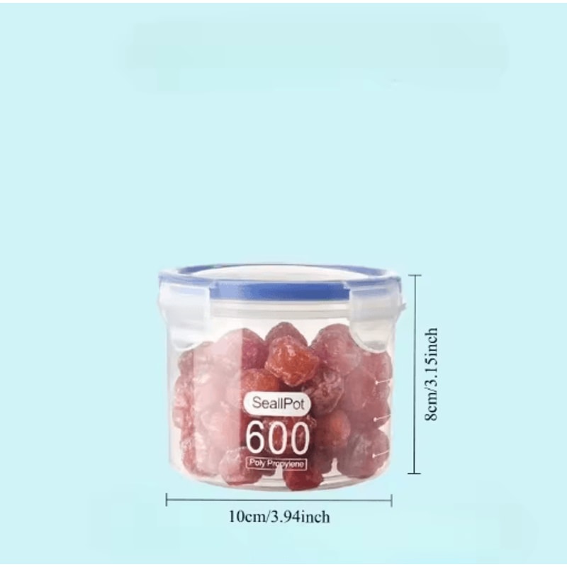 Food Grade Sealed Storage Box For Grains And Fresh Keeping 1pc 4pcs Set 5