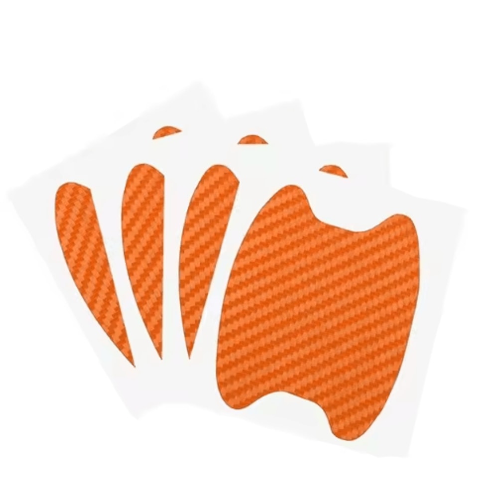 Carbon Fiber Car Door Handle Stickers ScratchResistant Protective Cover Film 4PCS Set 7