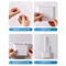 Silicone Toilet Brush Set Flat Head Flexible WallMounted Toilet Bowl Cleaner 4