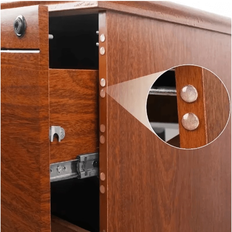 SelfAdhesive Clear Silicone Door Stop Bumpers Furniture Protection Pads 100300 Pcs 8