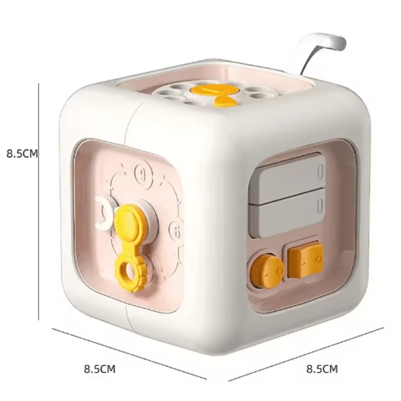 6in1 Montessori Sensory Busy Board Drawer Cube Educational Skill Toy For Toddlers 1