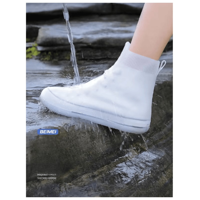 Reusable Waterproof Silicone Rain Shoe Covers NonSlip Unisex Overshoes 4