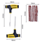 Car Tire Repair Kit With Studding Tool Rubber Strips GlueFree Puncture Plug Set 6