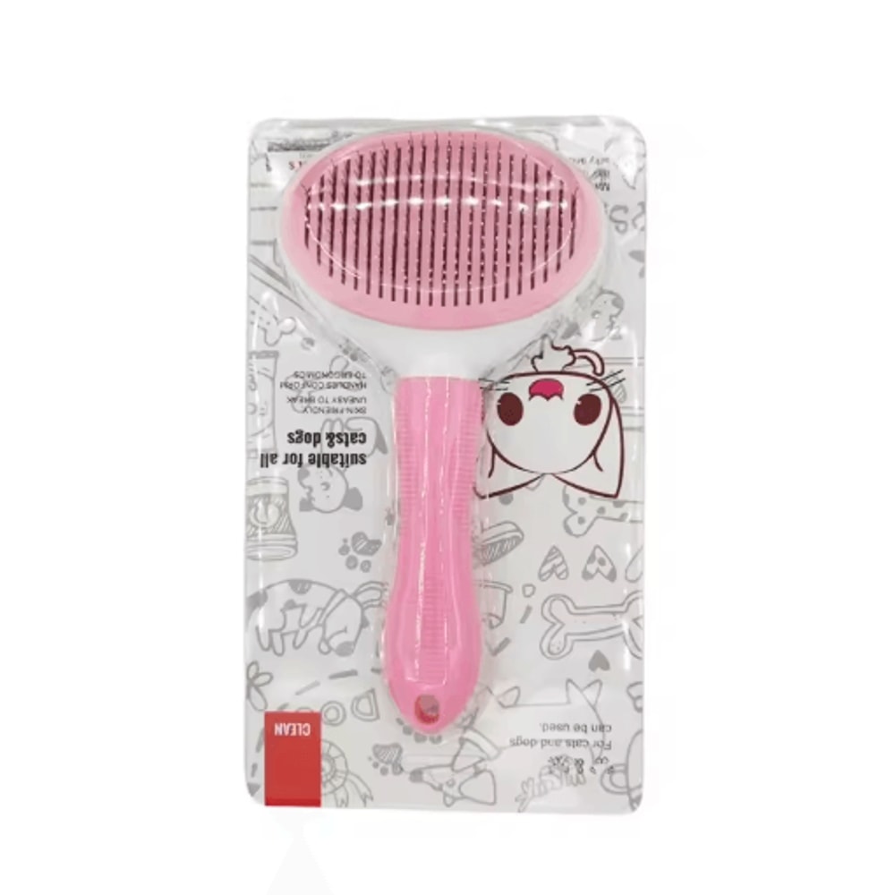 SelfCleaning Pet Hair Removal Comb Slicker Grooming Brush For Cats Dogs 1