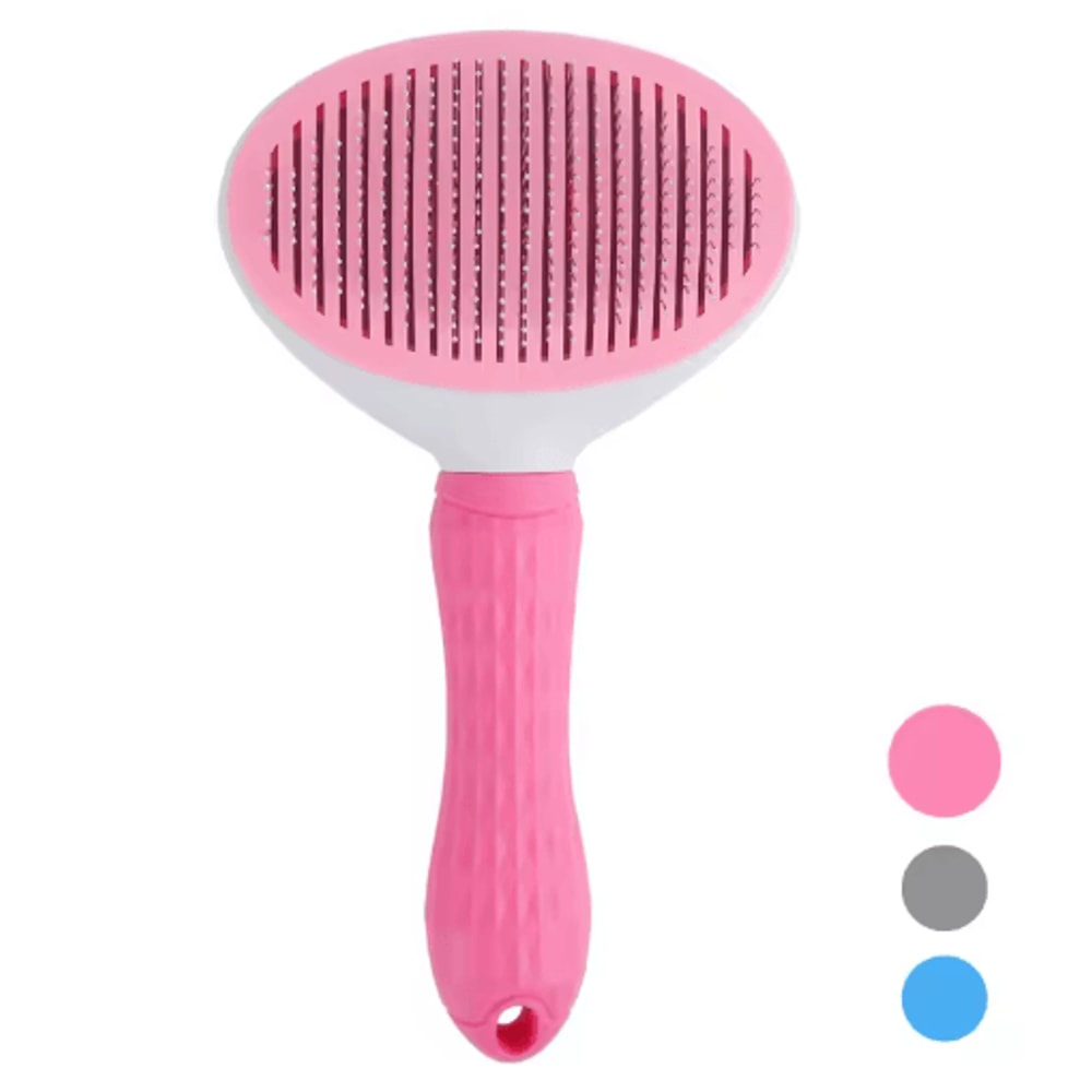 SelfCleaning Pet Hair Removal Comb Slicker Grooming Brush For Cats Dogs 6