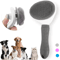 SelfCleaning Pet Hair Removal Comb Slicker Grooming Brush For Cats Dogs 0