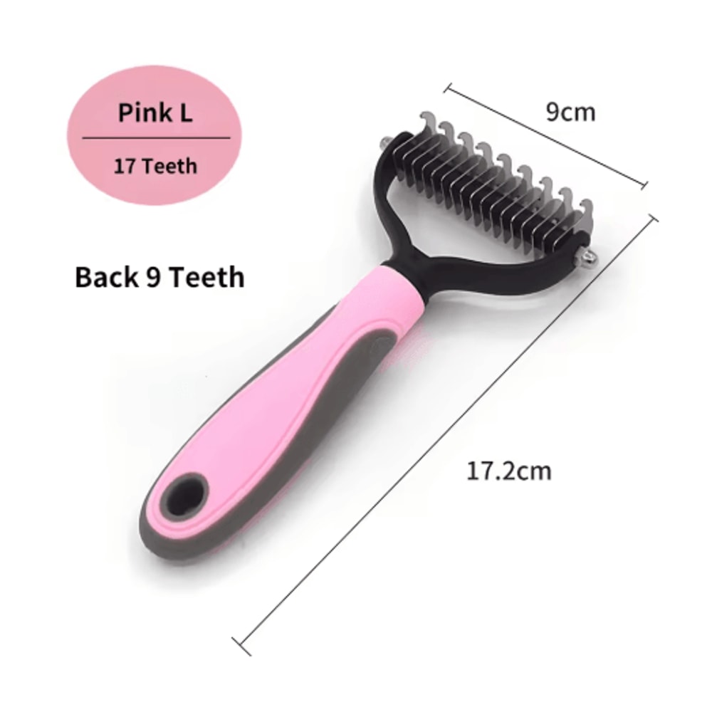 Professional Pet Deshedding Brush Fur Knot Cutter Grooming Comb For Dogs Cats 11