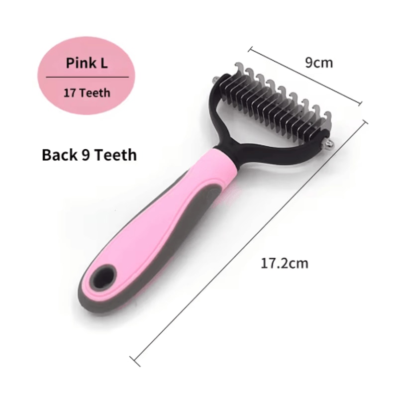 Professional Pet Deshedding Brush Fur Knot Cutter Grooming Comb For Dogs Cats 11