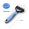 Professional Pet Deshedding Brush Fur Knot Cutter Grooming Comb For Dogs Cats 12