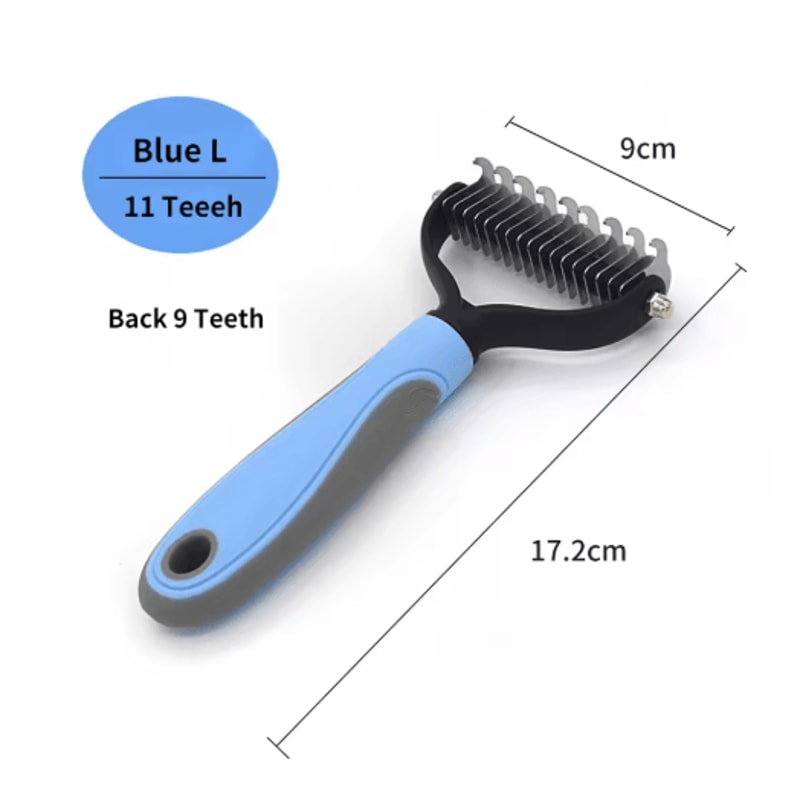 Professional Pet Deshedding Brush Fur Knot Cutter Grooming Comb For Dogs Cats 12