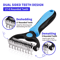 Professional Pet Deshedding Brush Fur Knot Cutter Grooming Comb For Dogs Cats 20