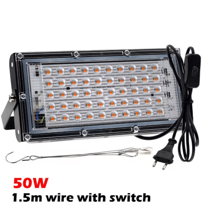 Full Spectrum LED Phyto Lamp For Indoor Plants 50W 100W 300W Grow Light 4