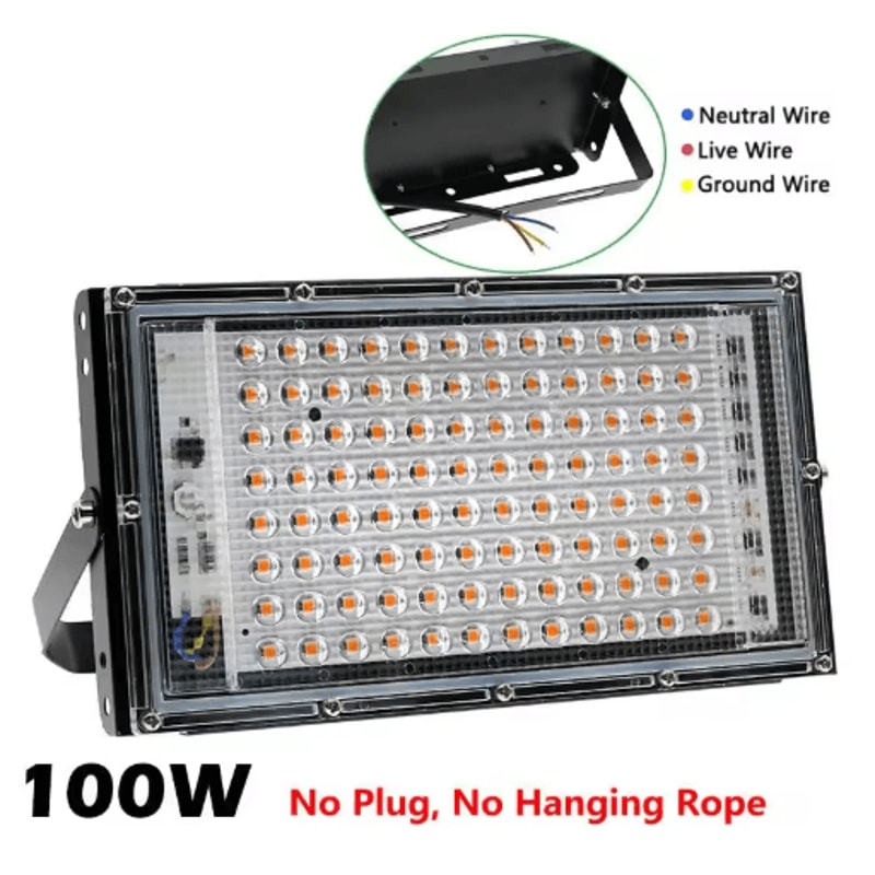 Full Spectrum LED Phyto Lamp For Indoor Plants 50W 100W 300W Grow Light 7