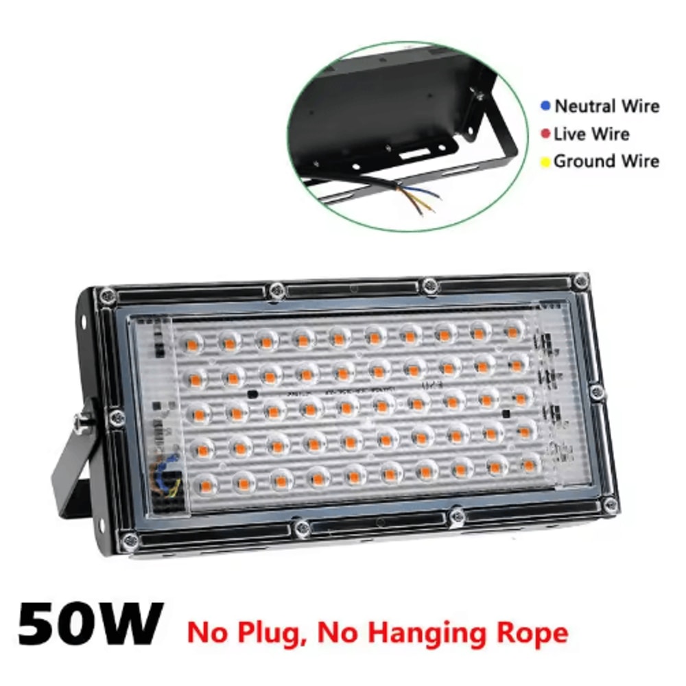 Full Spectrum LED Phyto Lamp For Indoor Plants 50W 100W 300W Grow Light 8