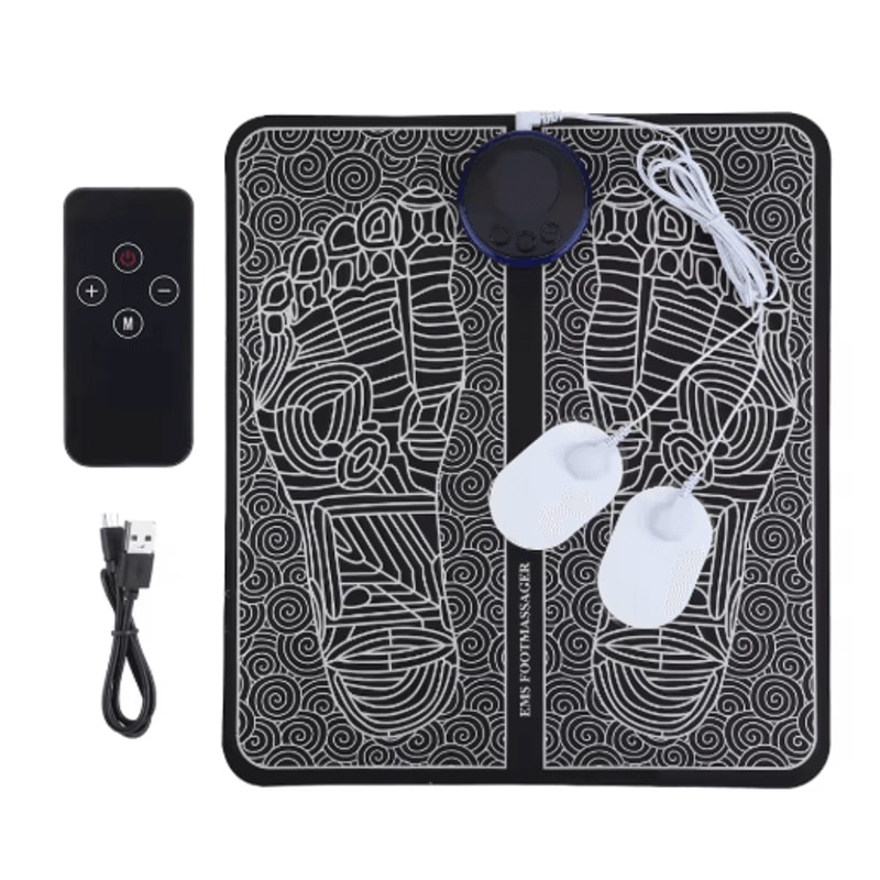 TENS Foot Massager Pad With Microcurrent EMS Pulse Mat For Relaxation Exercise 1