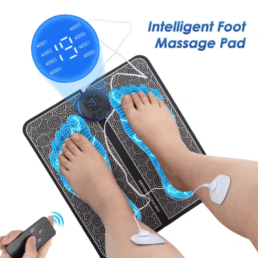 TENS Foot Massager Pad With Microcurrent EMS Pulse Mat For Relaxation Exercise 0