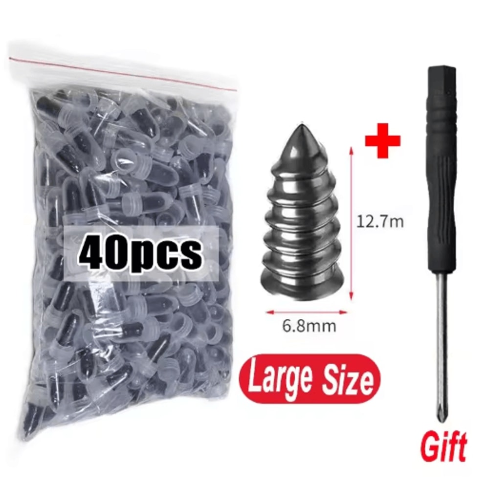 Universal Tubeless Tire Repair Kit GlueFree Vacuum Plug Set For Cars Motorcycles 3