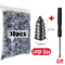 Universal Tubeless Tire Repair Kit GlueFree Vacuum Plug Set For Cars Motorcycles 6