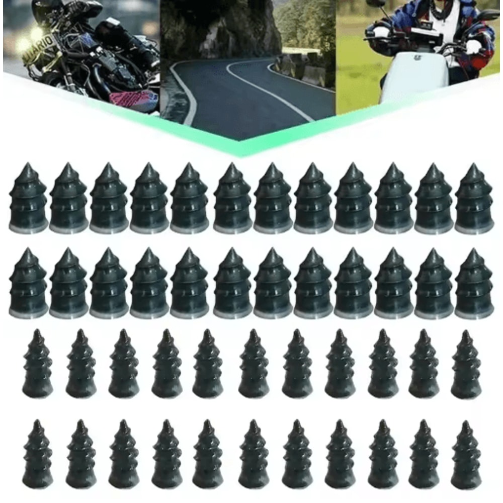 Universal Tubeless Tire Repair Kit GlueFree Vacuum Plug Set For Cars Motorcycles 11