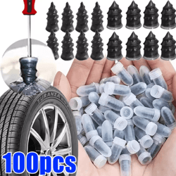 universal tubeless tire repair kit – glue-free vacuum plug set for cars & motorcycles