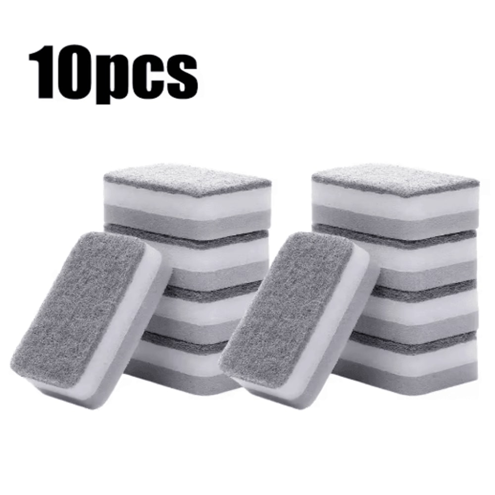 Magic ThreeLayer Cleaning Sponges Reusable Dishwashing Scouring Pads 3