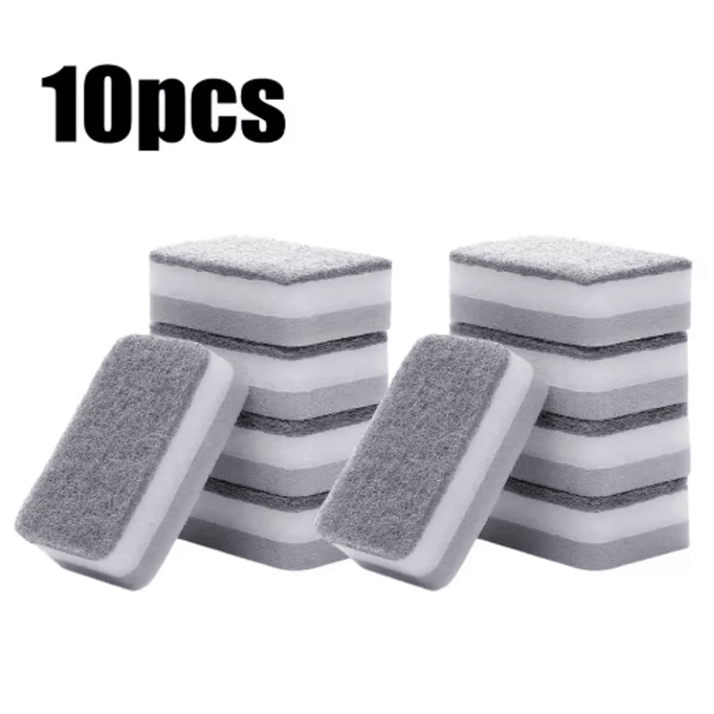Magic ThreeLayer Cleaning Sponges Reusable Dishwashing Scouring Pads 3