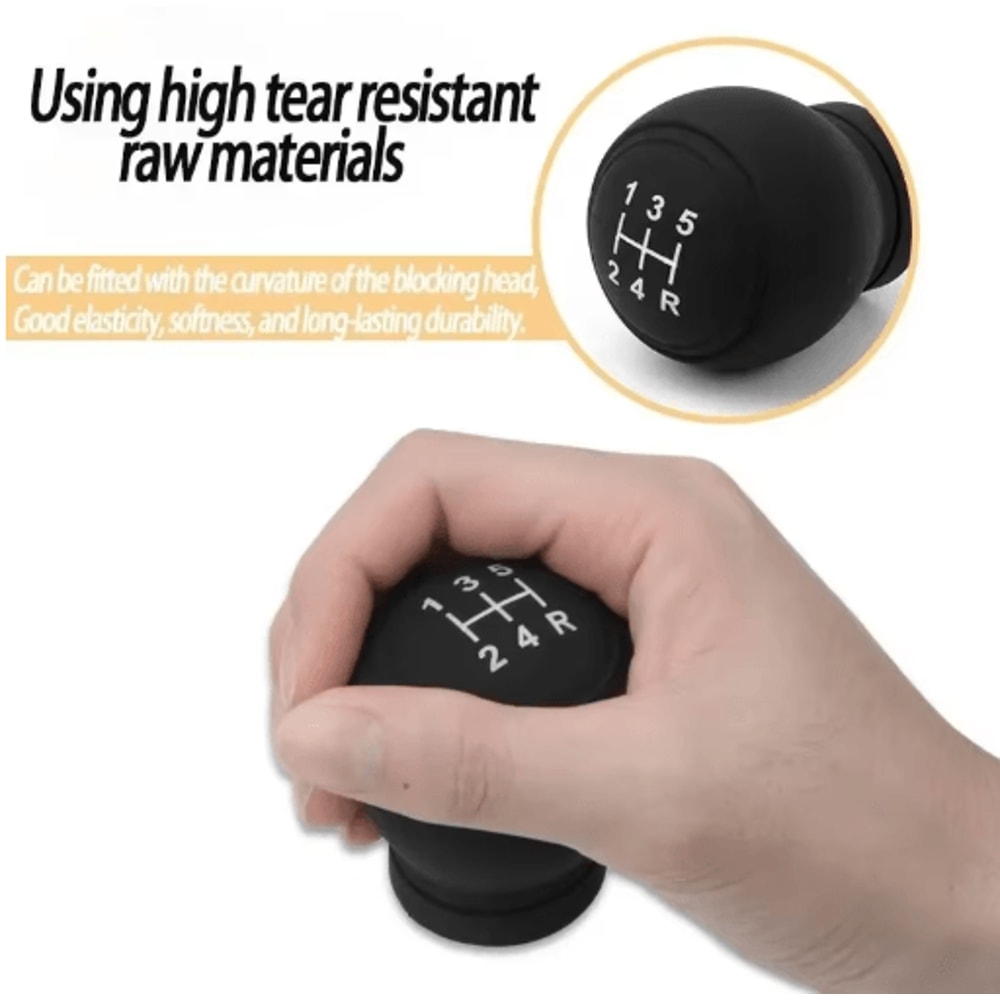 Universal Silicone Gear Shift Knob Cover NonSlip Waterproof Shifter Protector 4