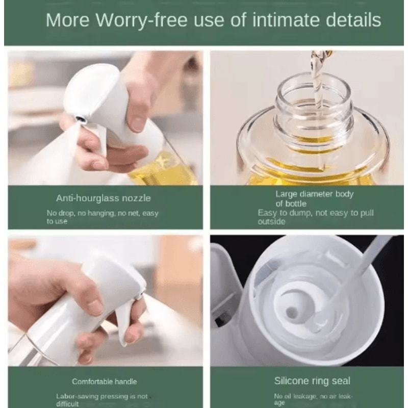Oil Spray Bottle For Kitchen 200300500ml Fine Mist Olive Oil Sprayer 7