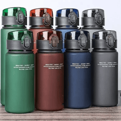 leak-free sports water bottle for travel & hiking – 400ml / 560ml