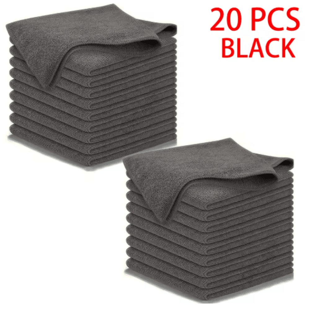 UltraFine Fiber Kitchen Towel Set Absorbent Soft StainRemoving Cloths 51020 Pcs 1