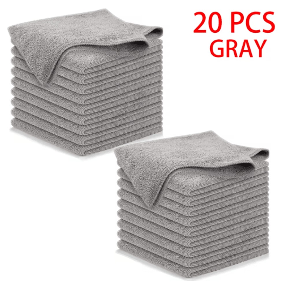 UltraFine Fiber Kitchen Towel Set Absorbent Soft StainRemoving Cloths 51020 Pcs 5