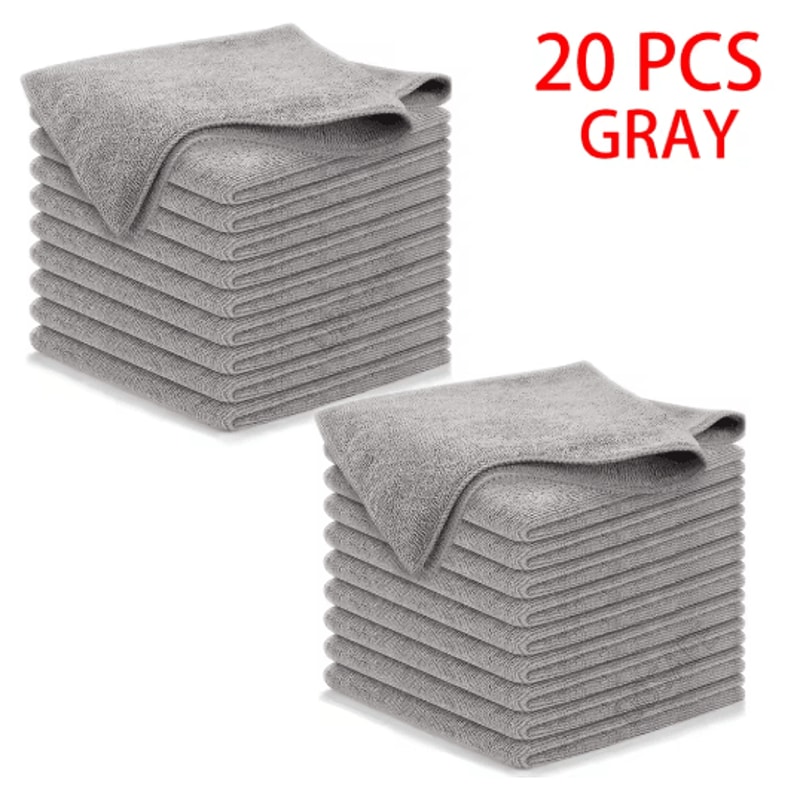 UltraFine Fiber Kitchen Towel Set Absorbent Soft StainRemoving Cloths 51020 Pcs 5