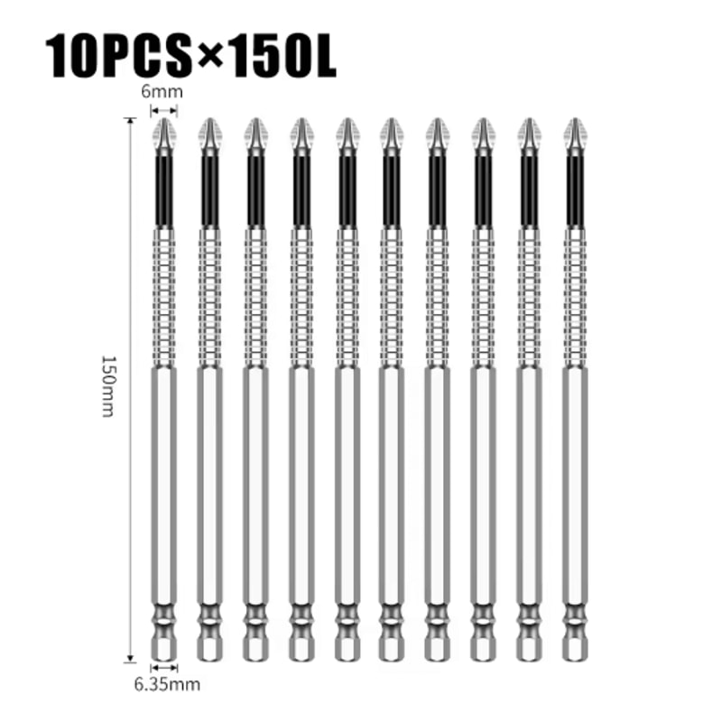 K5 S2 Magnetic Cross Head Screwdriver Bit Non Slip High Hardness Drill Bit 5A 0