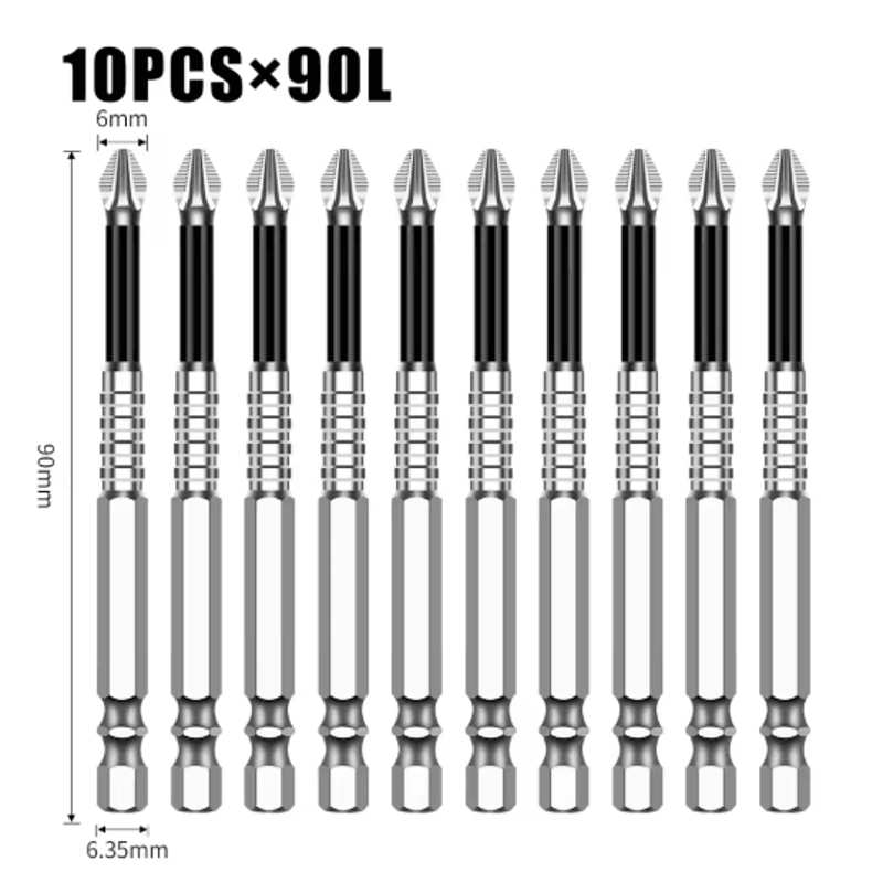 K5 S2 Magnetic Cross Head Screwdriver Bit Non Slip High Hardness Drill Bit 5A 1
