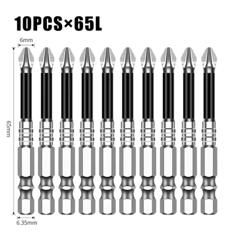 K5 S2 Magnetic Cross Head Screwdriver Bit Non Slip High Hardness Drill Bit 5A 3