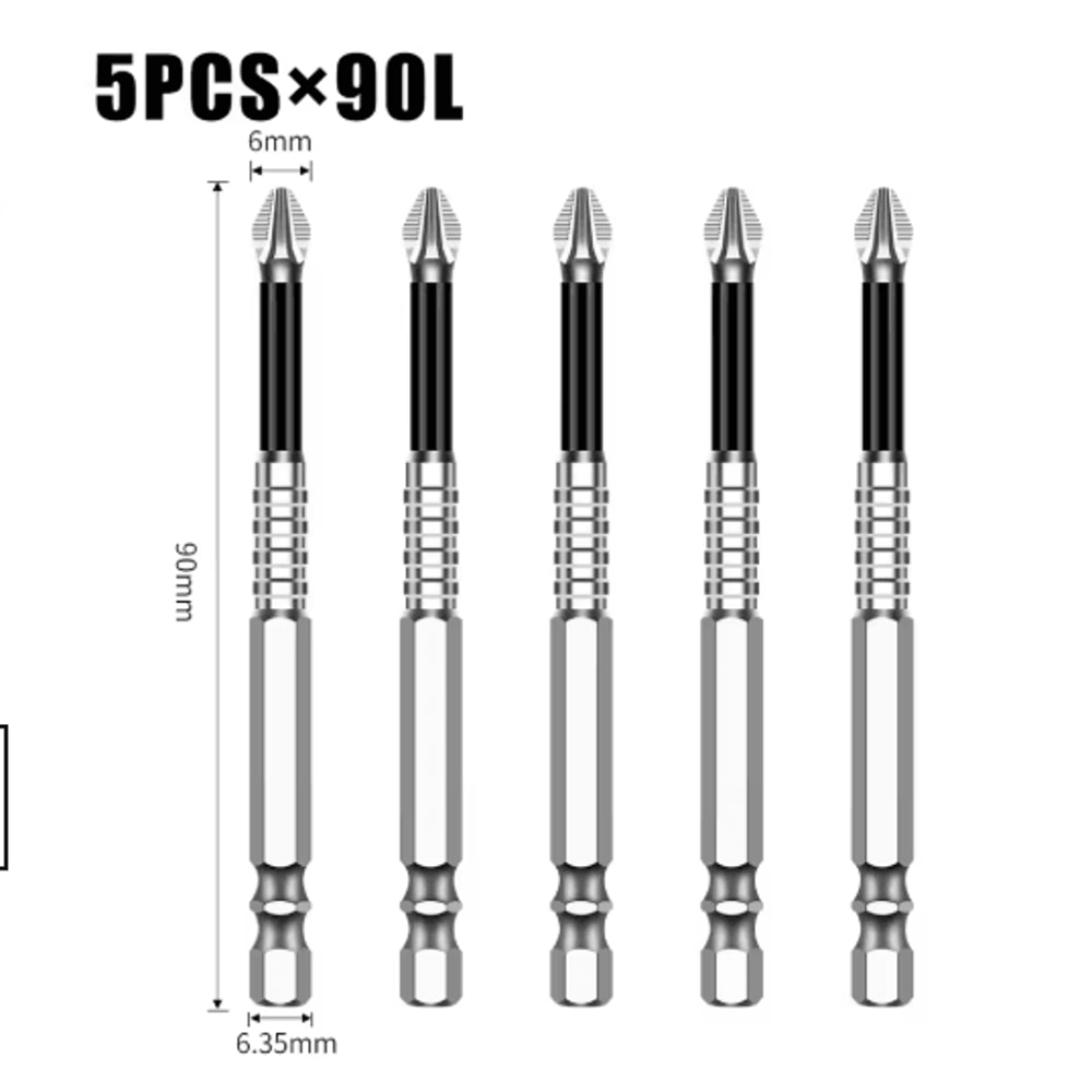 K5 S2 Magnetic Cross Head Screwdriver Bit Non Slip High Hardness Drill Bit 5A 7