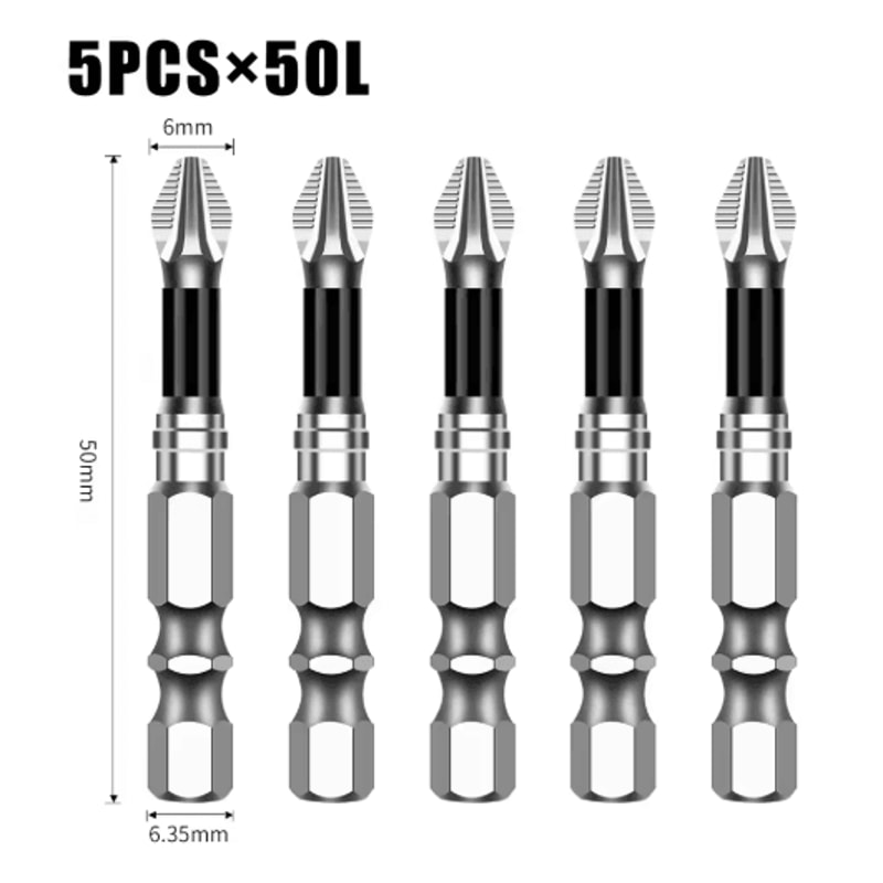 K5 S2 Magnetic Cross Head Screwdriver Bit Non Slip High Hardness Drill Bit 5A 10