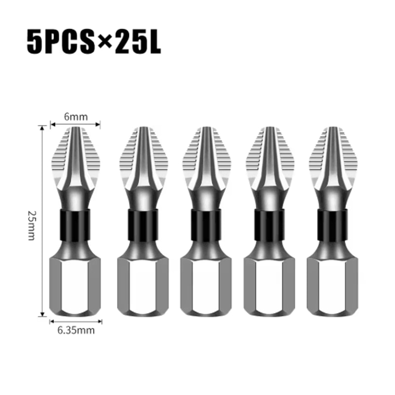 K5 S2 Magnetic Cross Head Screwdriver Bit Non Slip High Hardness Drill Bit 5A 11