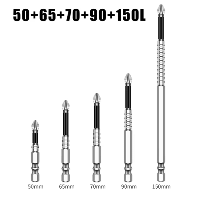 K5 S2 Magnetic Cross Head Screwdriver Bit Non Slip High Hardness Drill Bit 5A 13