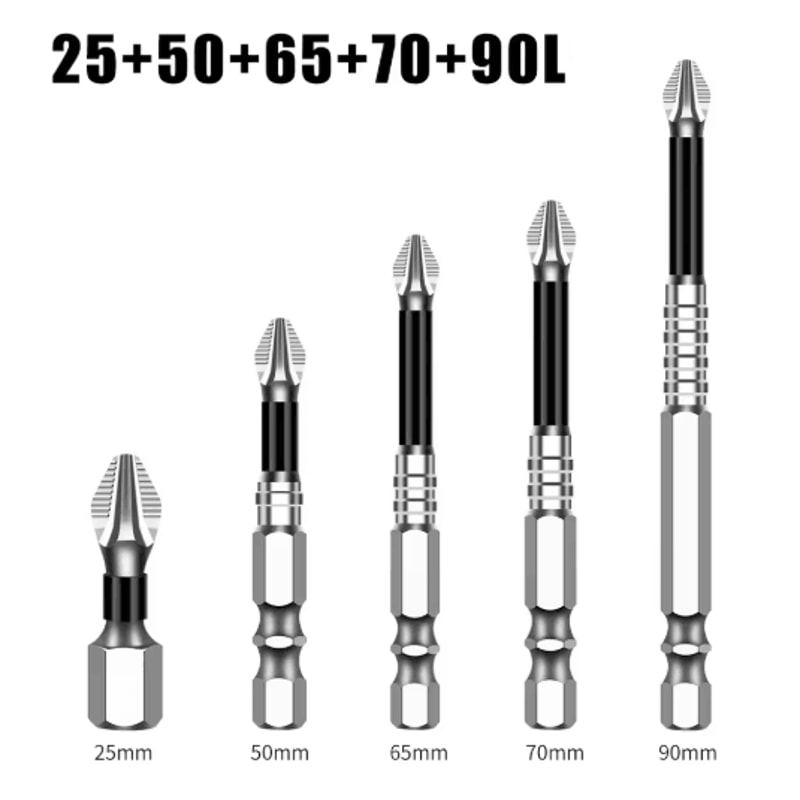 K5 S2 Magnetic Cross Head Screwdriver Bit Non Slip High Hardness Drill Bit 5A 14