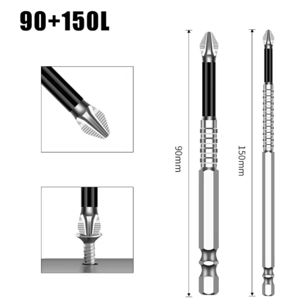 K5 S2 Magnetic Cross Head Screwdriver Bit Non Slip High Hardness Drill Bit 5A 21
