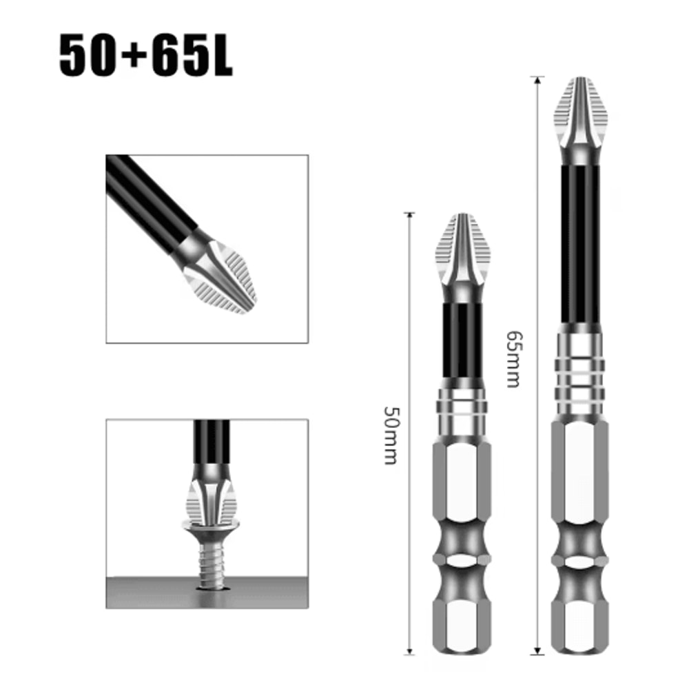 K5 S2 Magnetic Cross Head Screwdriver Bit Non Slip High Hardness Drill Bit 5A 26