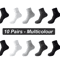 Mens Bamboo Fiber Socks 10 Pair Breathable Antibacterial Casual And Business Set EU 38 46 13