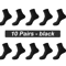 Mens Bamboo Fiber Socks 10 Pair Breathable Antibacterial Casual And Business Set EU 38 46 16