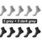 Mens Bamboo Fiber Socks 10 Pair Breathable Antibacterial Casual And Business Set EU 38 46 3