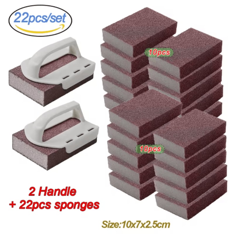 Magic Carborundum Sponge Eraser Rust And Scale Removing Cleaning Pads 1 To 8 Pcs 2