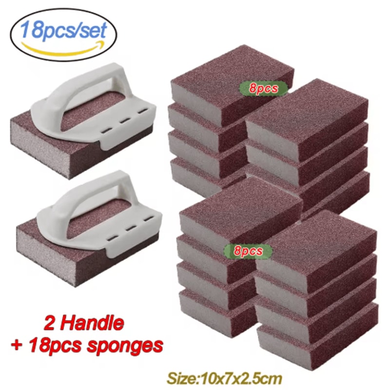 Magic Carborundum Sponge Eraser Rust And Scale Removing Cleaning Pads 1 To 8 Pcs 3